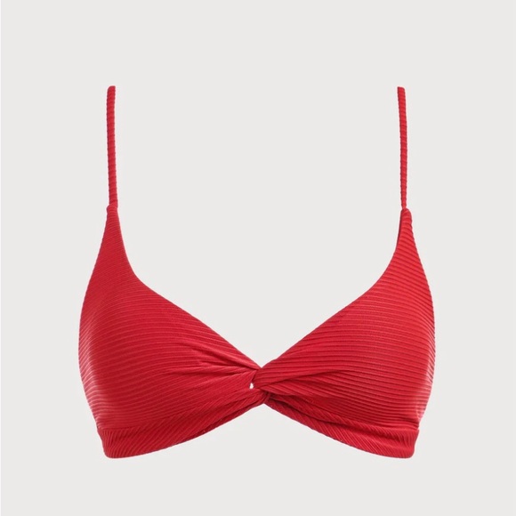 Berlook Other - Berlook Red Twist Backless Bikini Top